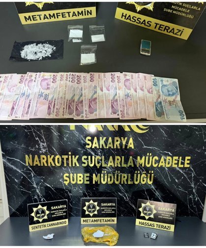 Sakarya'da 4 ayrı uyuşturucu operasyonu: 3 tutuklama
