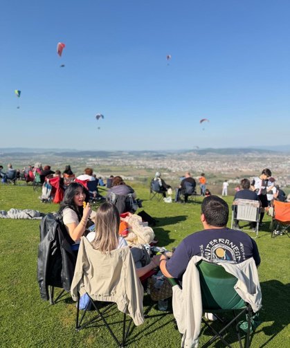 Güneşi Ggören Sakaryalılar dışarı çıktı: Kırantepe'ye ypğun ilgi