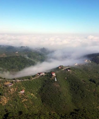 Sisle beraber gelen doğa şöleni kendine hayran bıraktı