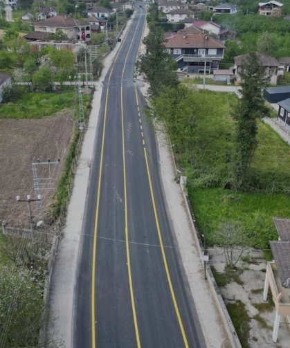 Altındere'de asfalt çalışması sürüyor