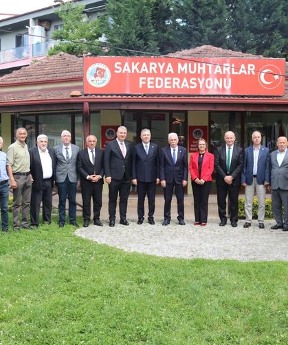 Muhtarlar bayramlaşma programında buluştu