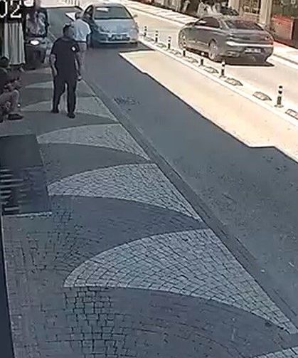 Kaza anı kamerada