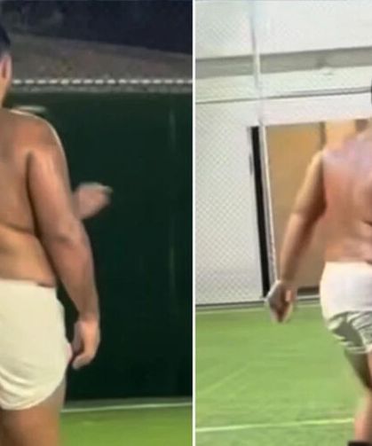 Sakaryalı rapçi Lvbel C5 halı sahada görüntülendi! Son hali dikkat çekti
