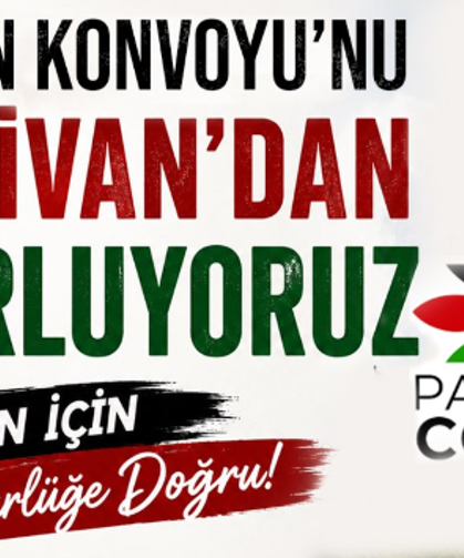 Sakarya'dan Filistin'e anlamlı uğurlama
