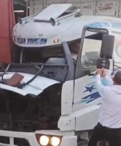 Sıkışan sürücü için seferber oldular