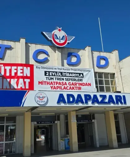 Ada Treni ve Adaray'ı kullananlar dikkat! Adapazarı Garı'nda enerji akışı kesilecek, trenler Mithatpaşa’dan kalkacak