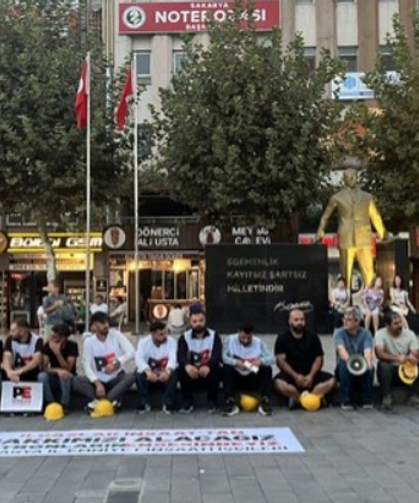 Maaşlarını isteyen işçiler eylemlerine devam ediyor