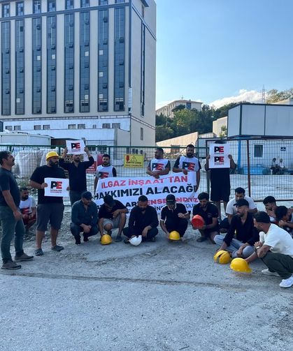 Hakları ödenmeyen işçiler yeniden eylemde