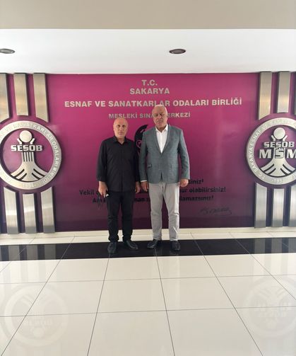 Gazeteci Eryılmaz'dan SESOB Başkanı Kabacan'a ziyaret