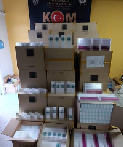 Sakarya'da binlerce kaçak kozmetik' ürün ele geçirildi