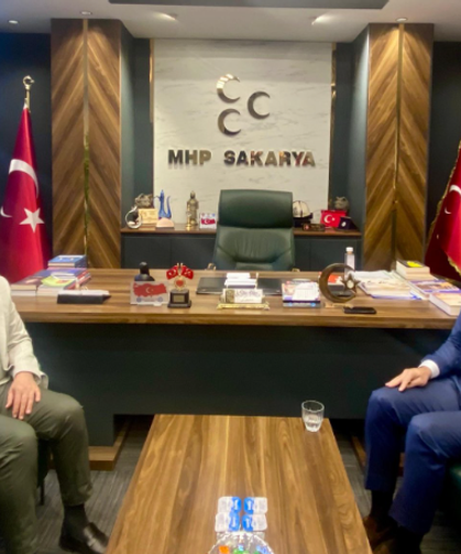 Işıksu’dan MHP İl Başkanı Alkaş’a tebrik ziyareti
