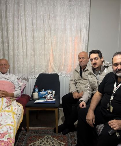 Bülent Yaman'a geçmiş olsun ziyareti