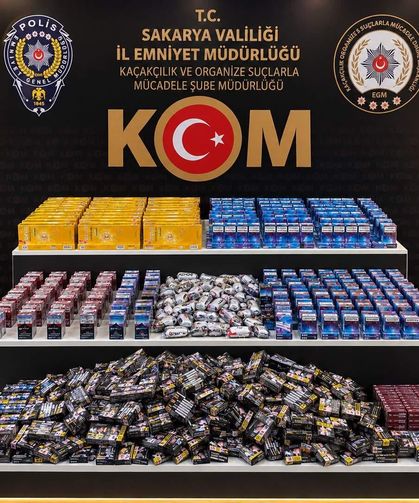 Sakarya’da kaçak sigara operasyonu! Binlerce paket ele geçirildi