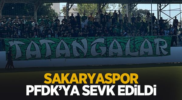 Sakaryaspor'a ceza yolda