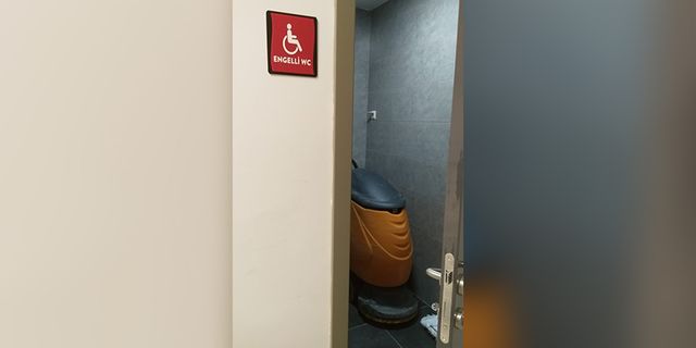 SEAH'taki engelli tuvaletinde tepki çeken görüntü