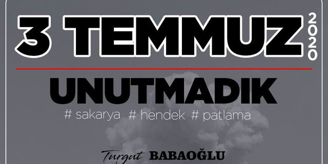 Turgut Babaoğlu: Unutamıyoruz
