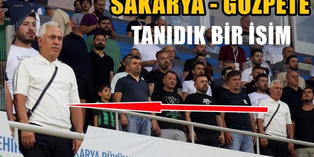 Sakaryaspor-Göztepe maçında tanıdık bir isim