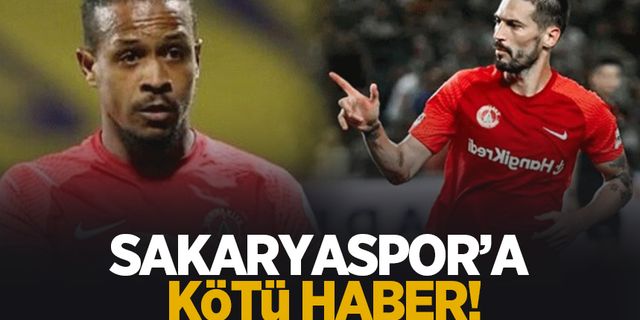 Sakaryaspor'un peşinde olduğu iki oyuncudan kötü haber