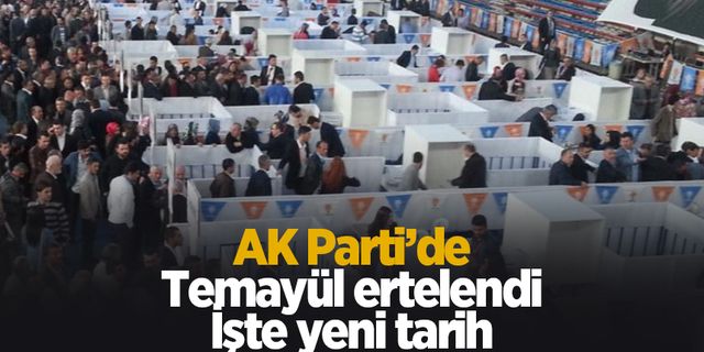 AK Parti'de temayül yoklaması ertelendi
