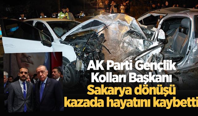 AK Parti Gençlik Kolları Başkanı Sakarya dönüşü kazada hayatını kaybetti