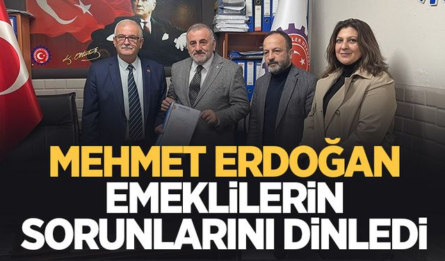 Mehmet Erdoğan'dan Emekliler Derneği'ne ziyaret