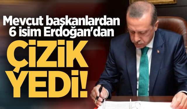 Erdoğan karar verdi: Sakarya'da mevcut başkanlardan 6 isim çizik yedi!