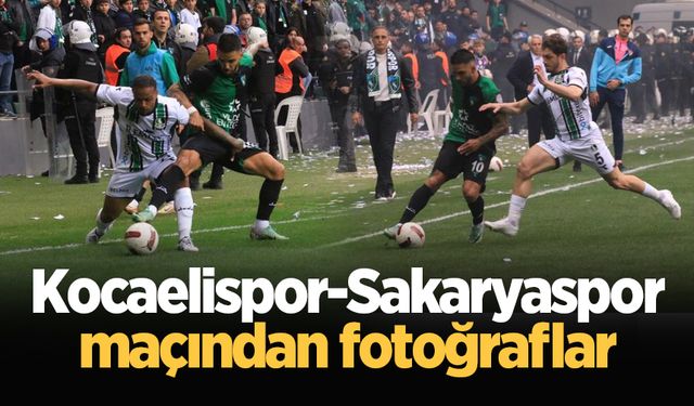 Kocaelispor-Sakaryaspor maçından fotoğraflar