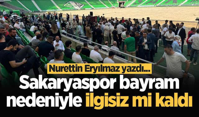 Sakaryaspor bayram nedeniyle ilgisiz mi kaldı