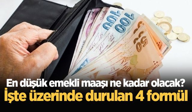 En düşük emekli maaşı ne kadar olacak? İşte üzerinde durulan 4 formül