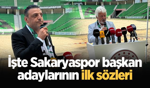 Sakaryaspor'da kongre günü! İşte başkan adaylarının ilk sözleri