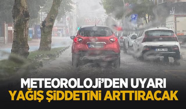 Sakarya'da yağışın şiddetini arttırması bekleniyor