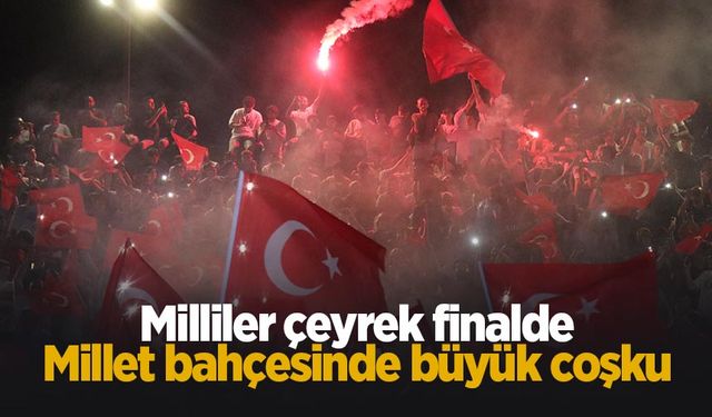 Millet bahçesi gol sevinciyle yıkıldı