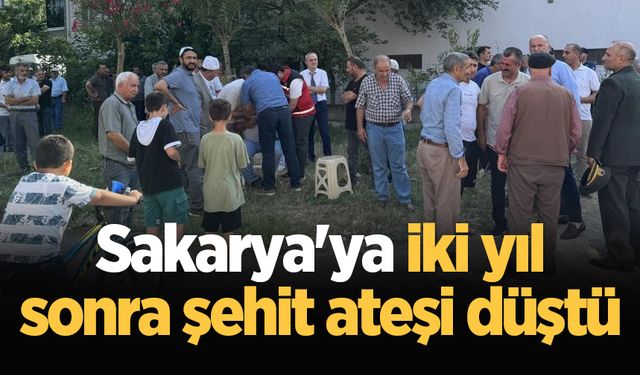 Sakarya'ya iki yıl sonra şehit ateşi düştü