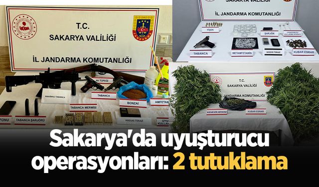 Sakarya'da uyuşturucu operasyonları: 2 tutuklama