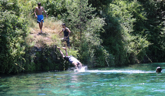 O gölete girenlere ceza yağdı