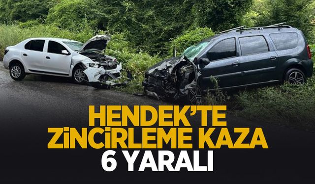 Zincirleme kazada 6 kişi yaralandı