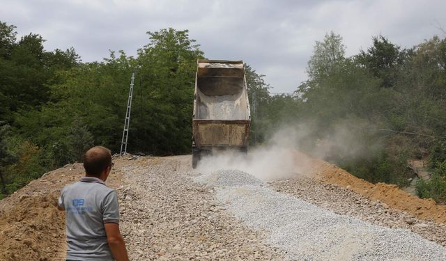 Karıncalı Dede Türbesi Yolu onarılıyor