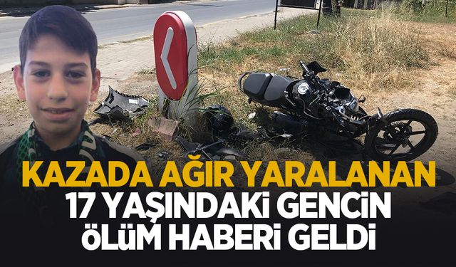 17 yaşındaki motosikletliden acı haber