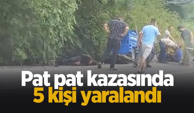 Pat pat kazası: 5 yaralı