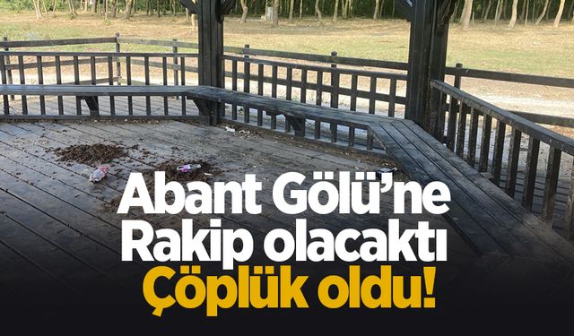 Abant Gölü’ne rakip olacaktı çöplük oldu!