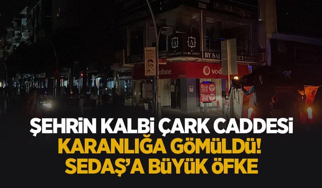 Çark Caddesi karanlığa gömüldü