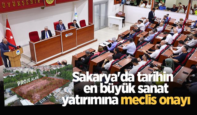 Sakarya'da tarihin en büyük sanat yatırımına meclis onayı