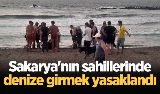 Sakarya'nın sahillerinde denize girmek bugün de yasaklandı