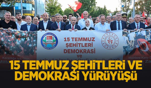 Şehirde demokrasi yürüyüşü