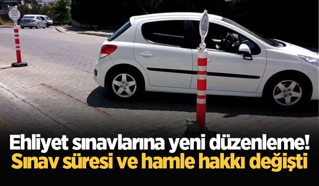 Ehliyet sınavlarına yeni düzenleme! Sınav süresi ve hamle hakkı değişti