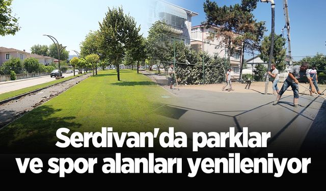 Serdivan'da parklar ve spor alanları yenileniyor