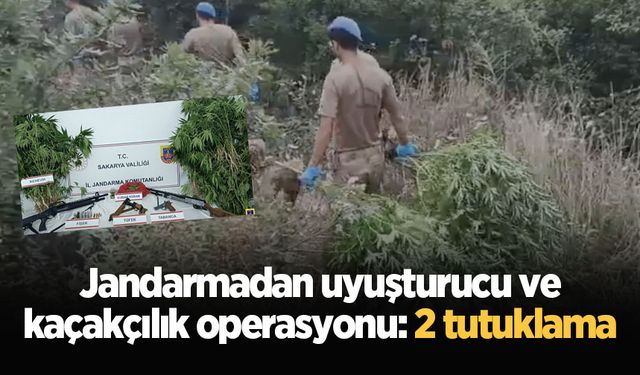 Jandarmadan uyuşturucu ve kaçakçılık operasyonu: 2 tutuklama