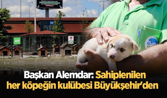 Başkan Alemdar: Sahiplenilen her köpeğin kulübesi Büyükşehir'den