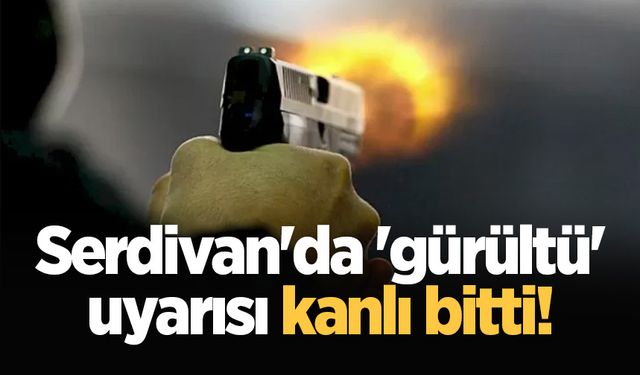 Serdivan'da 'gürültü' uyarısı kanlı bitti!