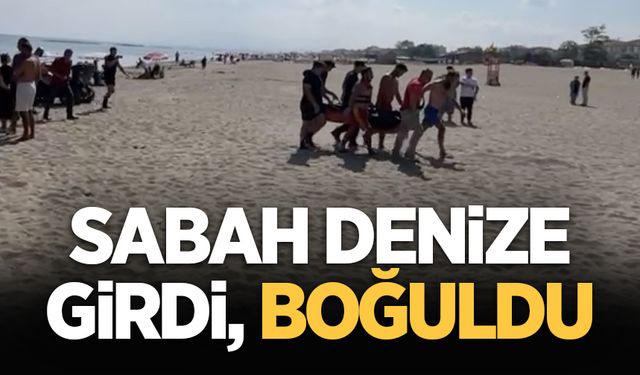 Karasu'da sabah denize giren bir kişi boğuldu